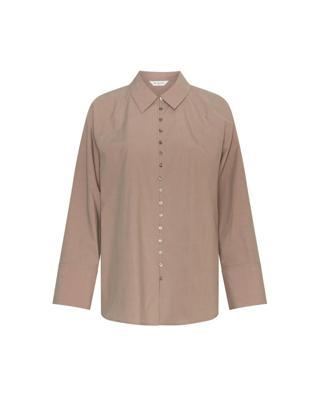 Moss Copenhagen, Blouse lange mouw, bruin
