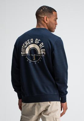 Butcher of Blue Sweater Army Circle Crew M2523013 Alaska Blue