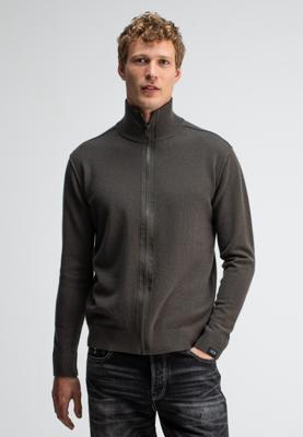 Butcher of Blue Trui Clifden Full Zip M2626105 Mocha Brown