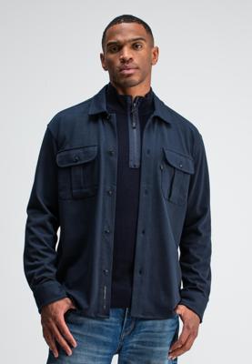Butcher of Blue Phil Jersey Overshirt M2524016 Alaska Blue
