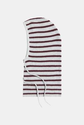 Penn & Ink, jW25B357 Balaclava stripe, 83m/351 grey melange/aubergine