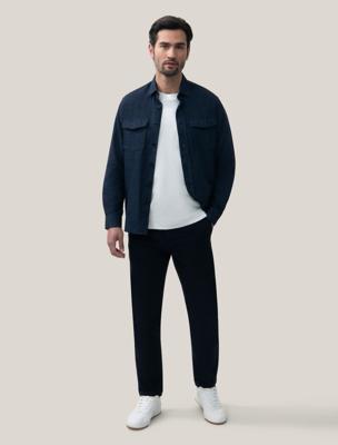 Cavallaro Overshirt Tristano 123251019-699651 Donkerblauw