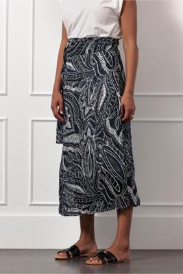 Studio Anneloes Lara summer dot pareo skirt 13029 6917 dark blue/ecru