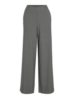 Vila Krijtstreep High-waist Broek 14089556 Medium Grey Melange