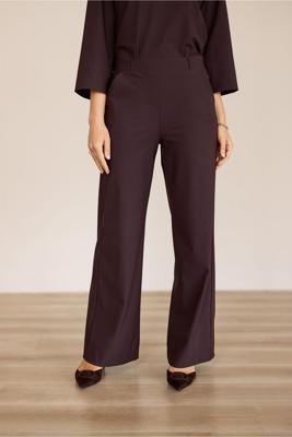 Studio Anneloes Lexie bonded trousers 94801 8700 Espresso