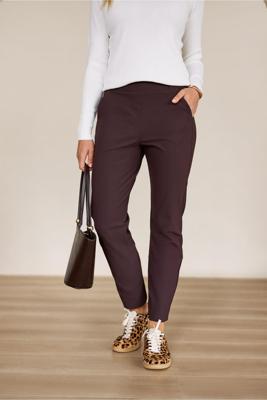 Studio Anneloes Anne bonded trousers 94819-8700 Espresso