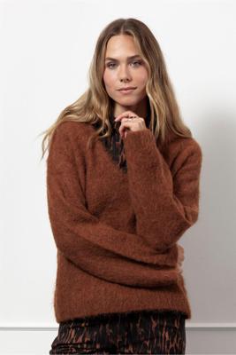 Studio Anneloes Liana vneck pullover 13307 1300 caramel
