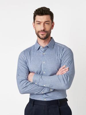 Desoto Dress shirt 88328-3 Blauw Gestreept