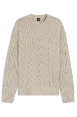 BOSS Kabeltrui 50548689 Ecru