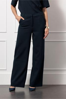 Studio Anneloes Lexie waffle trousers 13074 6900 Dark blue