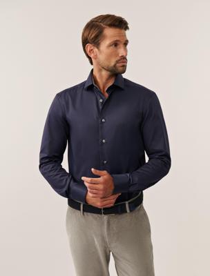 Cavallaro Napoli Overhemd 110255012 Donkerblauw