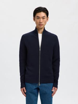 Selected Homme Trui met rits 16096883 Blauw