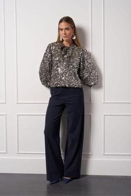 Studio Anneloes Blom 2way sequins top 13335 Silver