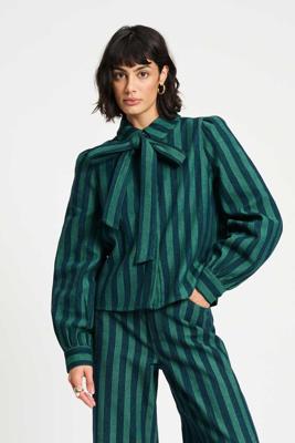 POM Amsterdam Blouse Denim Striped