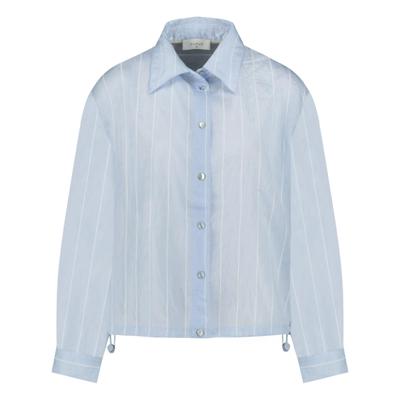 Nukus Iris Blouse Stripe | Ice/Offwhite