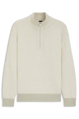 BOSS Trui Half Zip 50548669 Beige