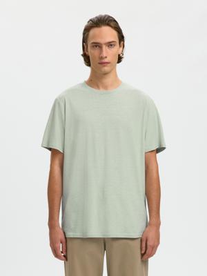 Selected Homme Linnenmix T-Shirt 16100136 Groen