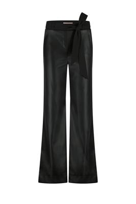 Studio Anneloes Lexie faux leather trousers 13331 Zwart