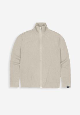 Butcher of Blue Trui Clifden Full Zip M2626105 Zand