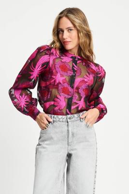 POM Amsterdam Blouse  Splashing Fireworks Organza