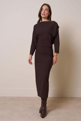 Studio Anneloes Ineke LS dress 13405 Espresso