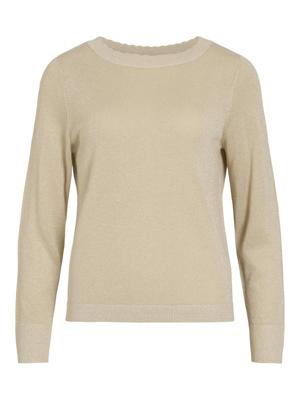 Vila Viginny Glitter Top 14117170 Beige