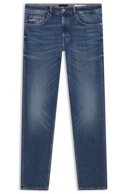 BOSS Slim fit Delaware Jeans 50553416 blauw