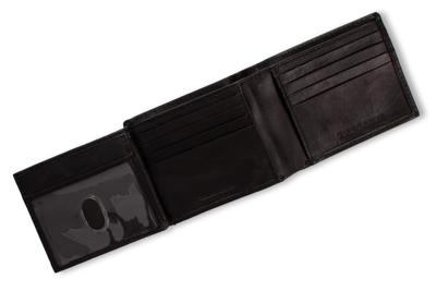 Tresanti Zacca Drievoudig leren portemonnee TRSLZZ002 Zwart