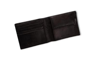 Tresanti Zio Leren prtemonne met muntvakje TRSLZZ001  Zwart