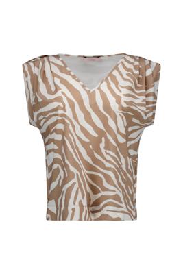 Studio Anneloes Leone zebra vneck top