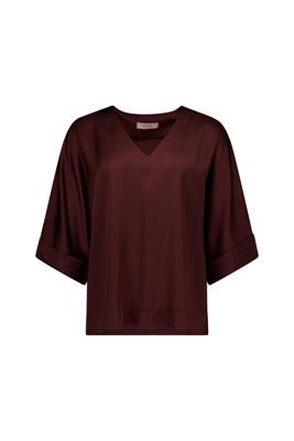 Studio Anneloes Madison satin top 13947 Chestnut