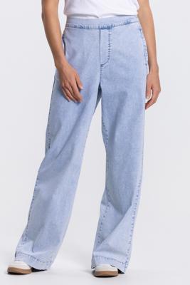 JANSEN Amsterdam wide leg Broek Saar SS26 Lichtblauw