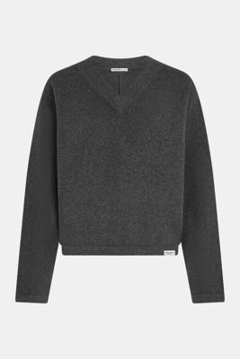 Penn & Ink, trui V-neck, antraciet