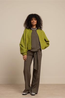 Studio Anneloes Marilon stripe trousers 13521 New Army - Kit