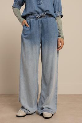 Studio Anneloes Bente dip dye denim trousers 13596 Light Jeans Blue