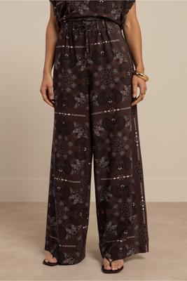 Studio Anneloes Grace paisley trousers 13746 Espresso - Kit