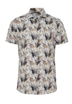 Pure Overhemd met bloemdessin E31308-22742 Beige