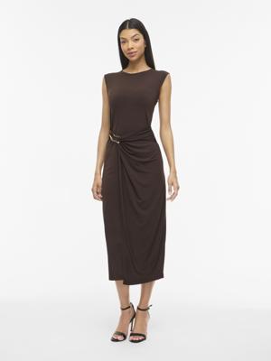 Vila  Vijustine mouwloos maxi-jurk 14114982 Slate Black