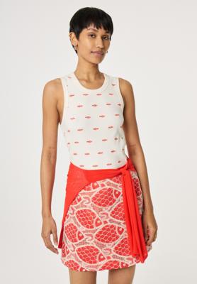 Fabienne Chapot Top | Cosy White/Tangerine Tango
