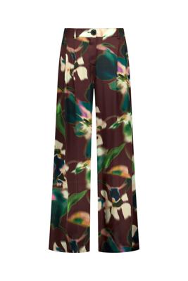 Studio Anneloes Sien satin flower trousers