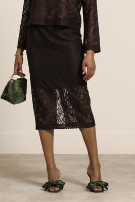 Studio Anneloes Alissa lace rok 13758 Espresso