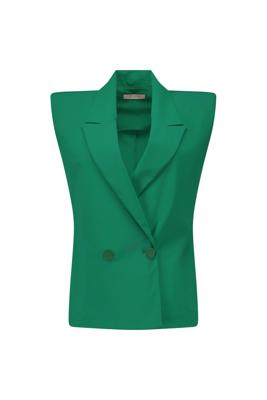 Studio Anneloes Gina long gilet 13721 Grass Green