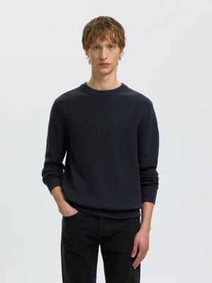 Selected Homme Trui met ronde hals 16092599 Blauw