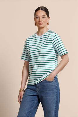 Studio Anneloes Stripe Studio Floor t-shirt 13778 Light Blue-Grass Green