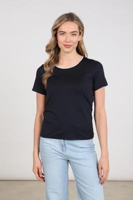 Nukus Top Tirza | Navy/Silver