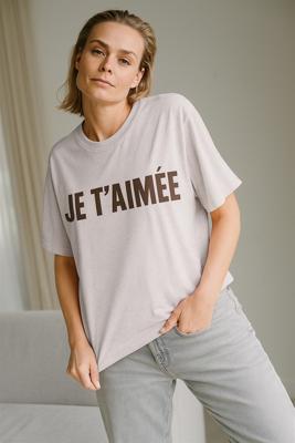 Aimee the Label T-Shirt Selara T-shirt Zand