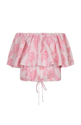 Studio AMAYA Off Shoulder Top Roze 262-ST50