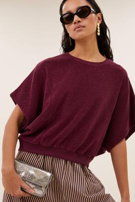 By-Bar Top nuki slub | burgundy crush
