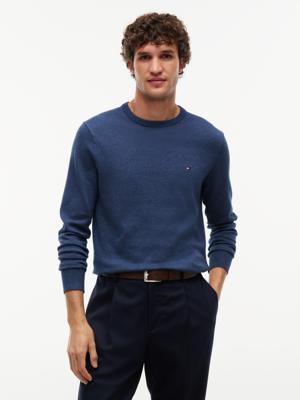 Tommy Hilfiger Trui met ronde hals MW0MW39999DVI Blauw