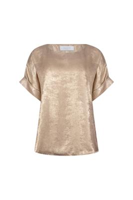 Nukus Irene Top Shiny | Gold